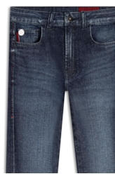 Calca Dark Indigo Elastic Gisele Escuro C/ Grampos P23