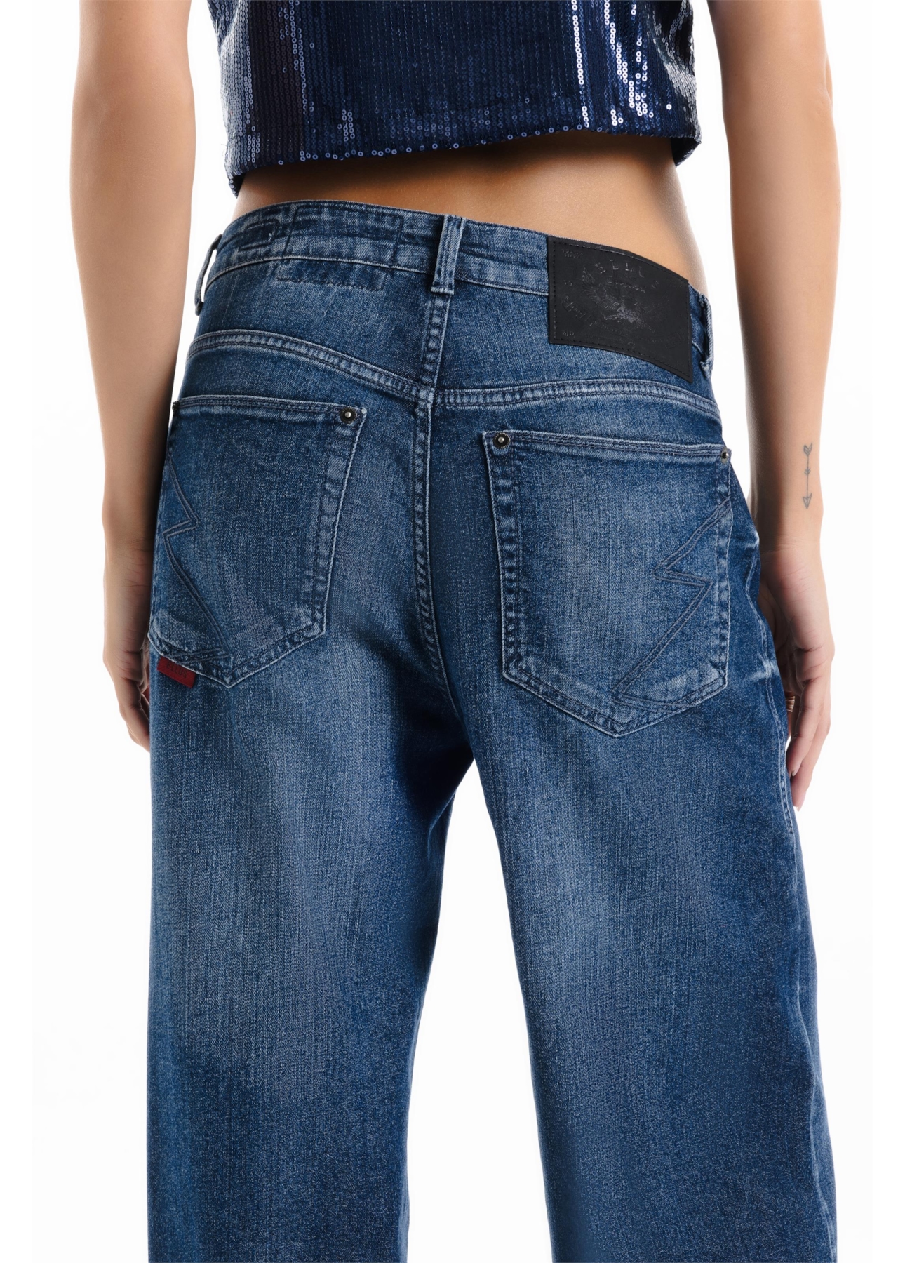 Calça Dark Indigo Elastic Lav.Escuro C/ Used