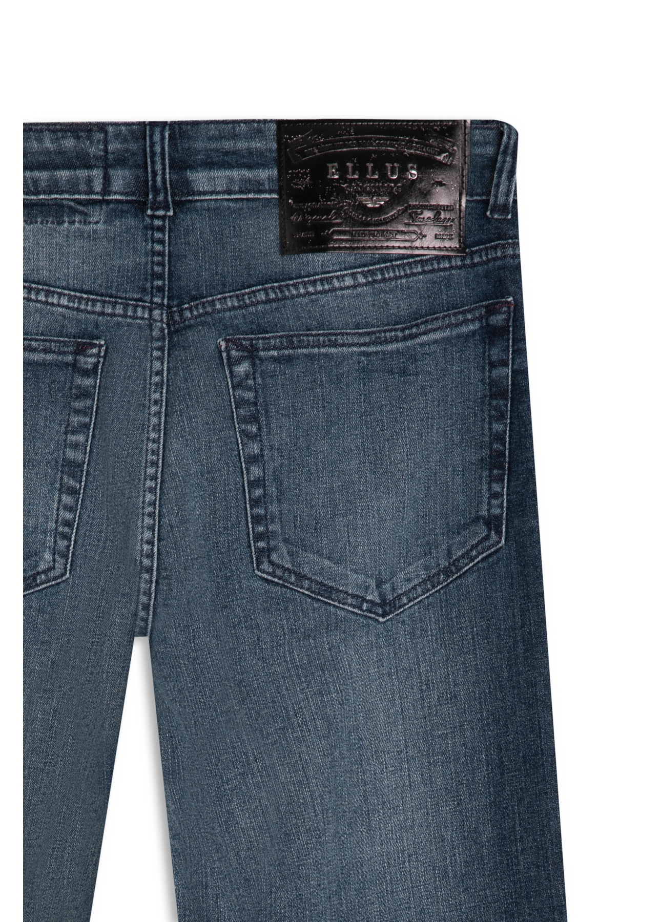 Calça Dark Indigo Elastic Médio C/ Grampos