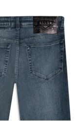 Calça Dark Indigo Elastic Médio C/ Grampos
