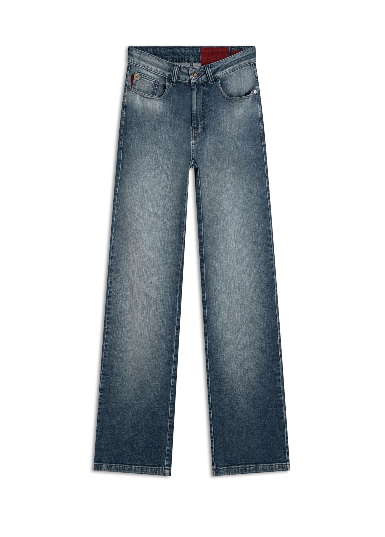 Calça Dark Indigo Elastic Reta Lav.Claro C/Used