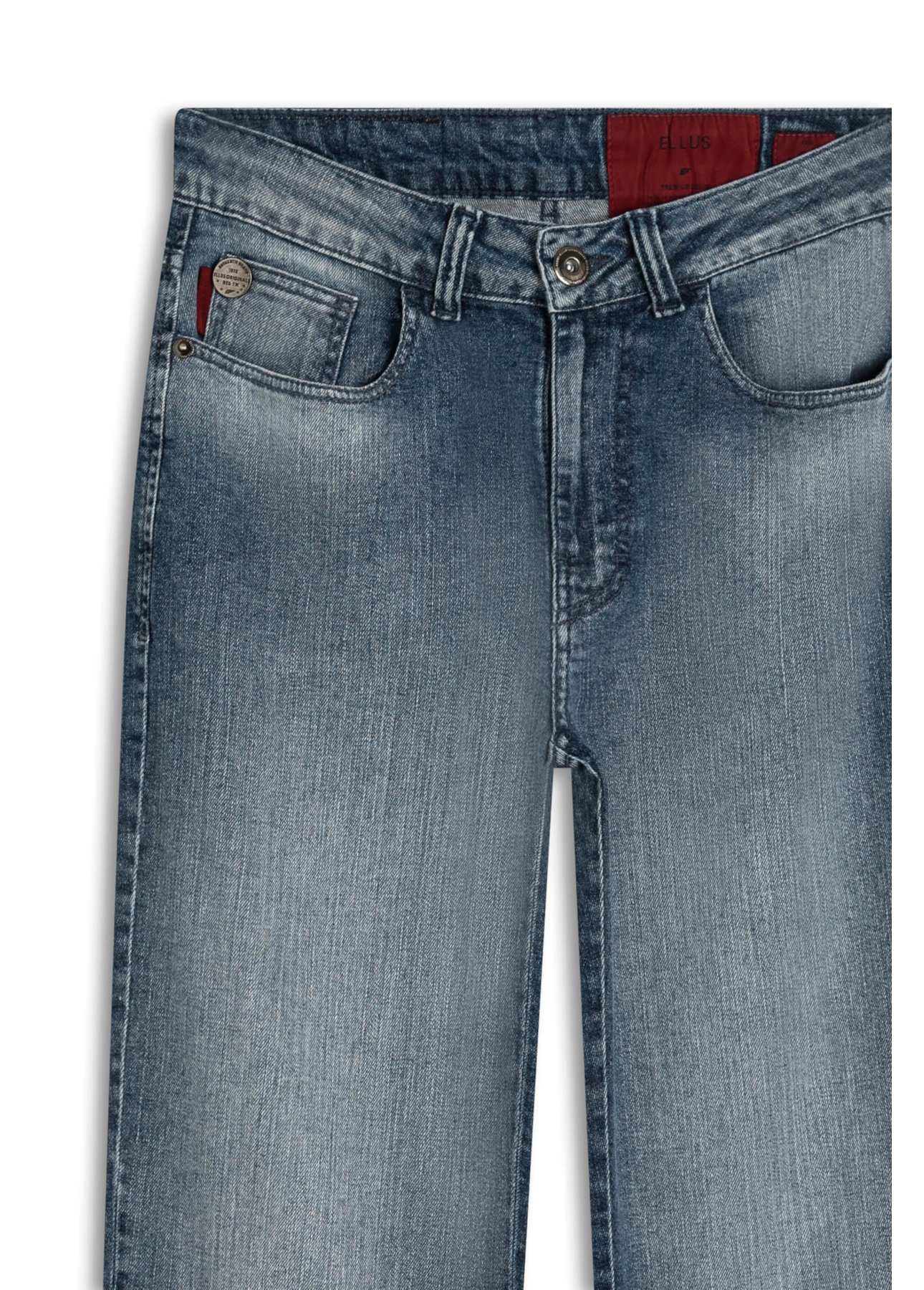 Calça Dark Indigo Elastic Reta Lav.Claro C/Used