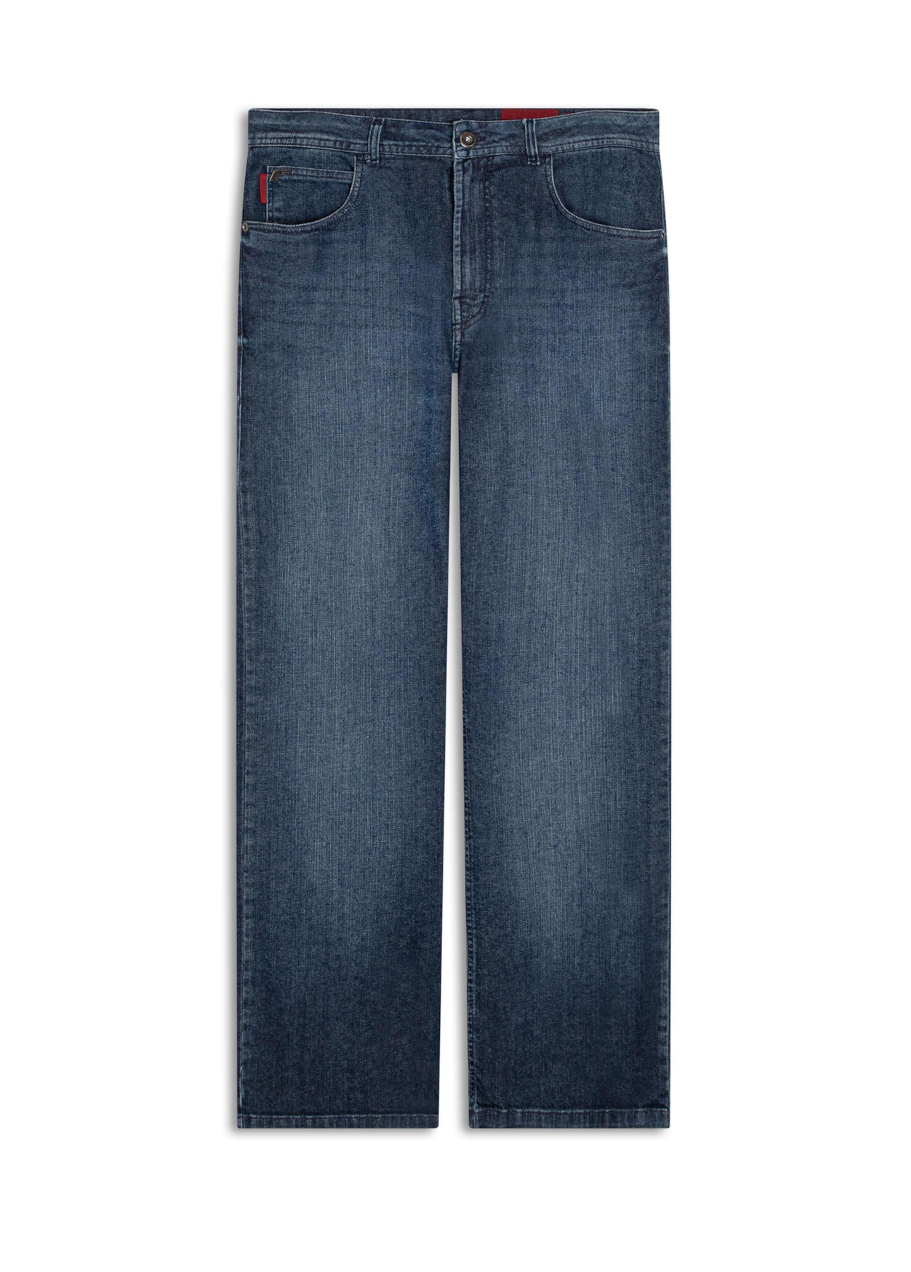 Calça Dark Indigo Elastic Skate  Escuro C/ Grampos