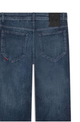 Calça Dark Indigo Elastic Skate  Escuro C/ Grampos