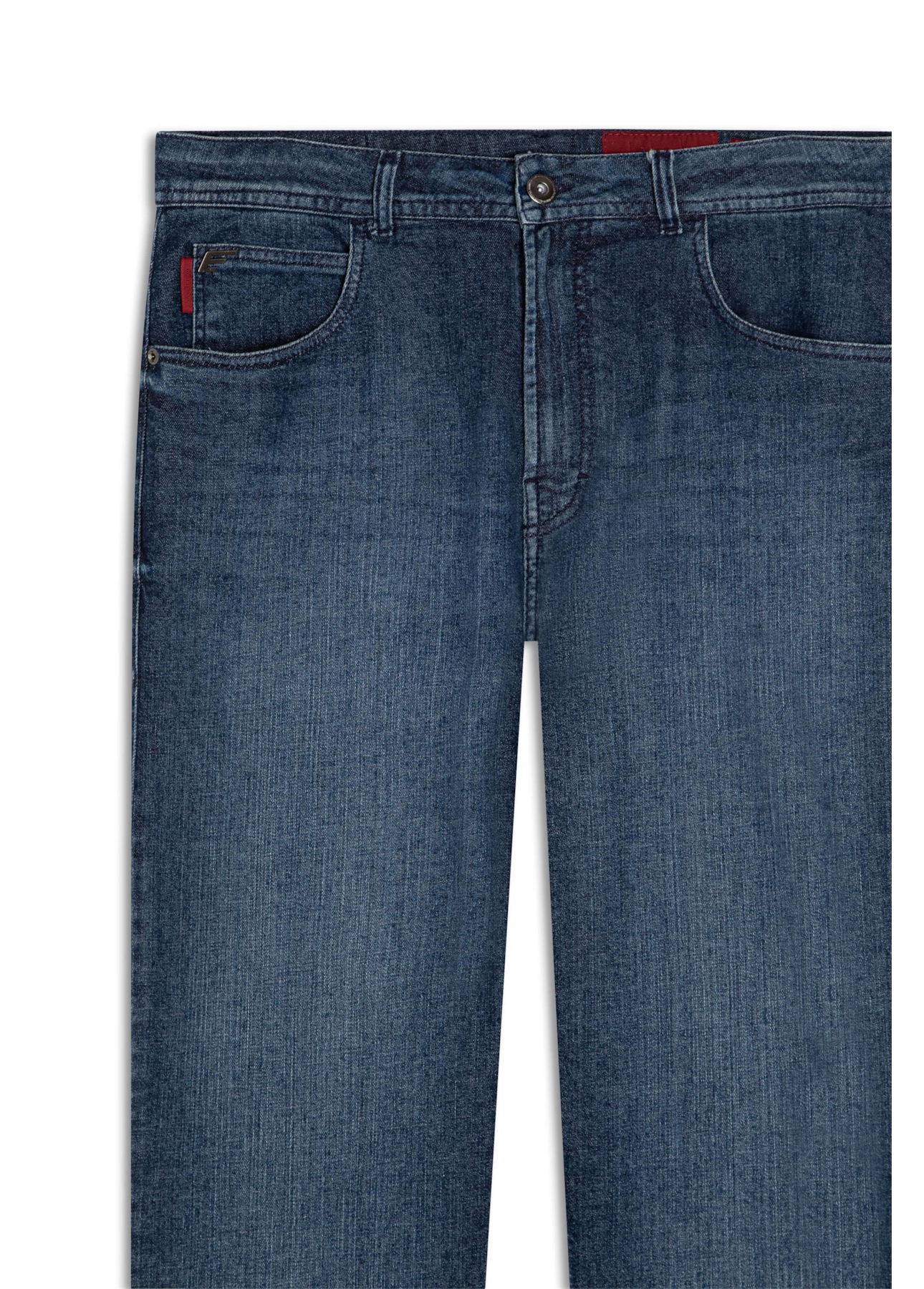 Calça Dark Indigo Elastic Skate  Escuro C/ Grampos