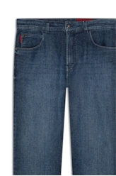 Calça Dark Indigo Elastic Skate  Escuro C/ Grampos