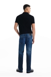 Calça Dark Indigo Elastic Skate Lav.Escuro C/ Used