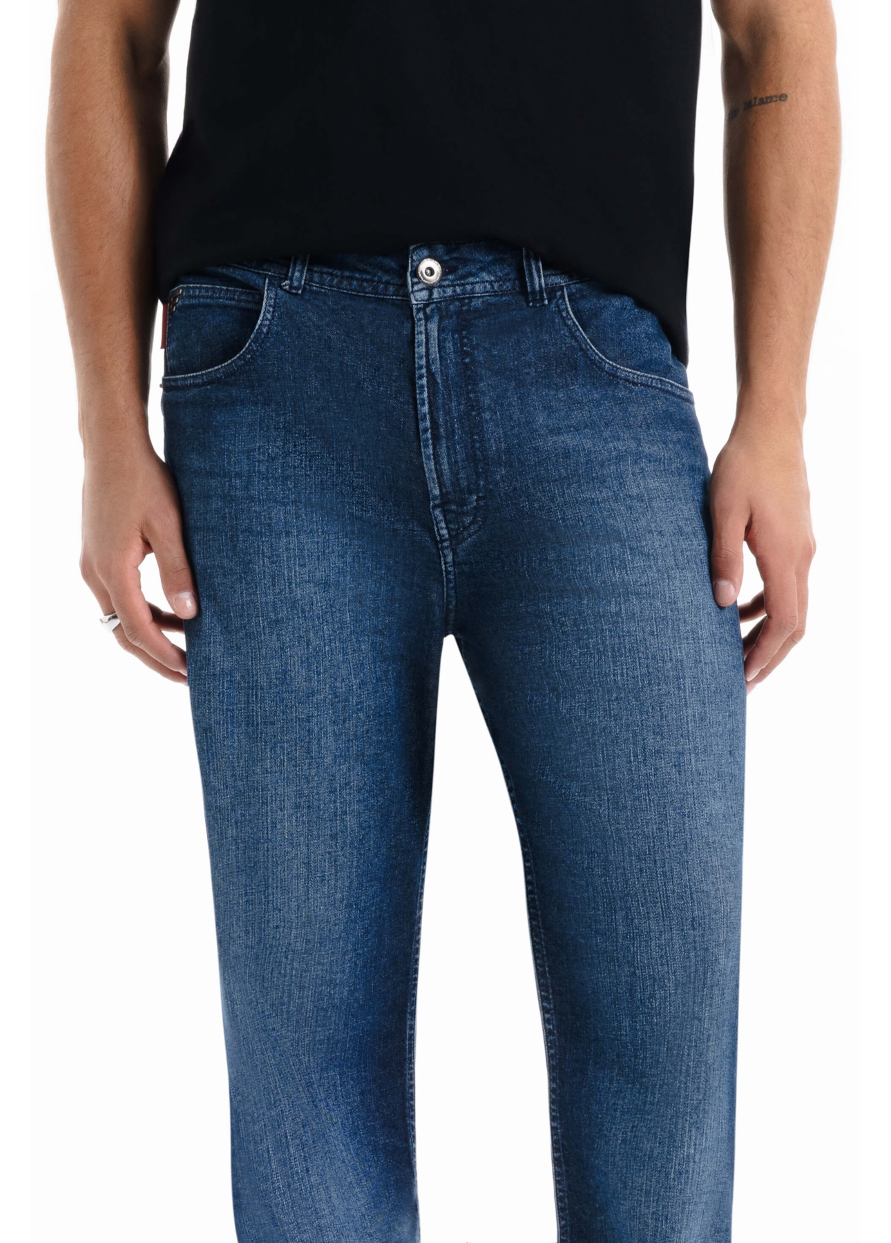 Calça Dark Indigo Elastic Skate Lav.Escuro C/ Used
