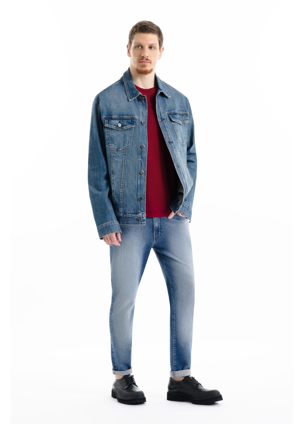 Calça Dark Indigo Elastic Skinny 1906-Lav.Claro C/Used