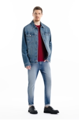 Calça Dark Indigo Elastic Skinny 1906-Lav.Claro C/Used