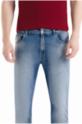 Calça Dark Indigo Elastic Skinny 1906-Lav.Claro C/Used