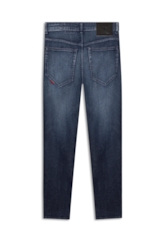 Calça Dark Indigo Elastic Skinny Escuro C/ Grampos
