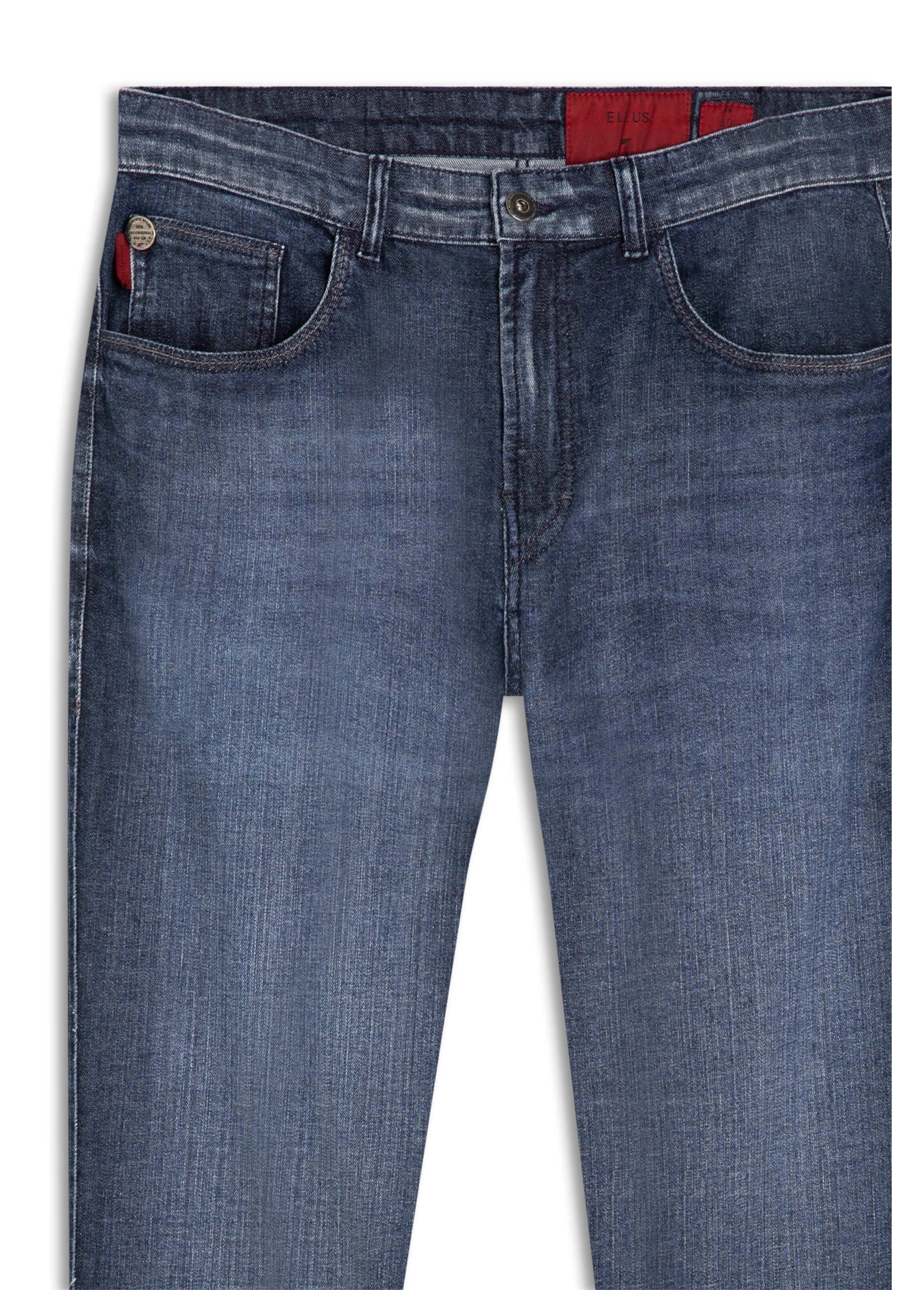 Calça Dark Indigo Elastic Skinny Escuro C/ Grampos