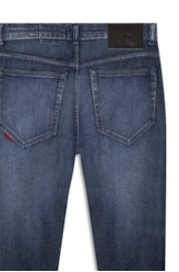 Calça Dark Indigo Elastic Skinny Escuro C/ Grampos