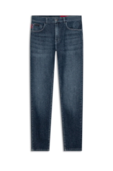 Calça Dark Indigo Elastic Skinny Lav.Escuro C/ Used