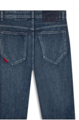 Calça Dark Indigo Elastic Skinny Lav.Escuro C/ Used