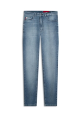 Calça Dark Indigo Elastic Slim 1969- Lav. Claro C/ Grampo