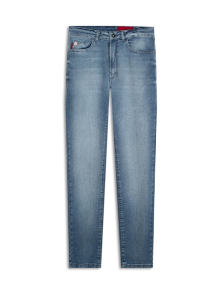 Calça Dark Indigo Elastic Slim 1969- Lav. Claro C/ Grampo