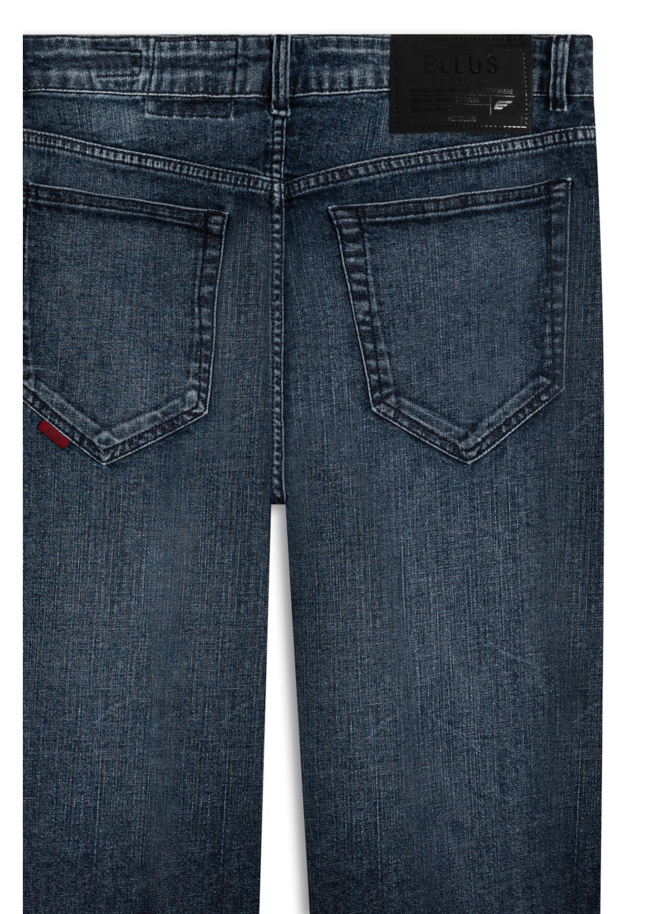 Calça Dark Indigo Elastic Slim Escuro C/ Grampos
