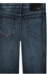Calça Dark Indigo Elastic Slim Escuro C/ Grampos
