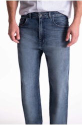 Calça Dark Indigo Elastic Straight Lav.Escuro
