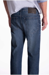 Calça Dark Indigo Elastic Straight Lav.Escuro