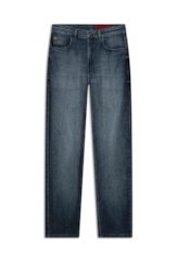 Calça Dark Indigo Elastic Straight Lav.Escuro