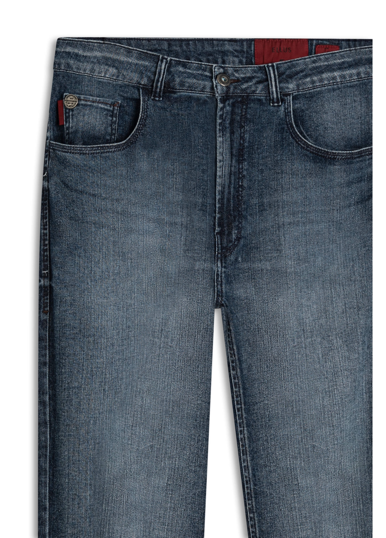 Calça Dark Indigo Elastic Straight Lav.Escuro