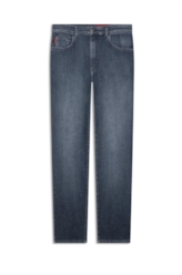 Calça Dark Indigo Elastic Straight Lav.Escuro C/ Used