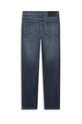 Calça Dark Indigo Elastic Straight Lav.Escuro C/ Used
