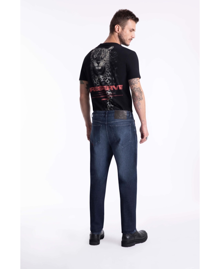 Calça Dark Indigo Elastic Straight Lav. Escuro i