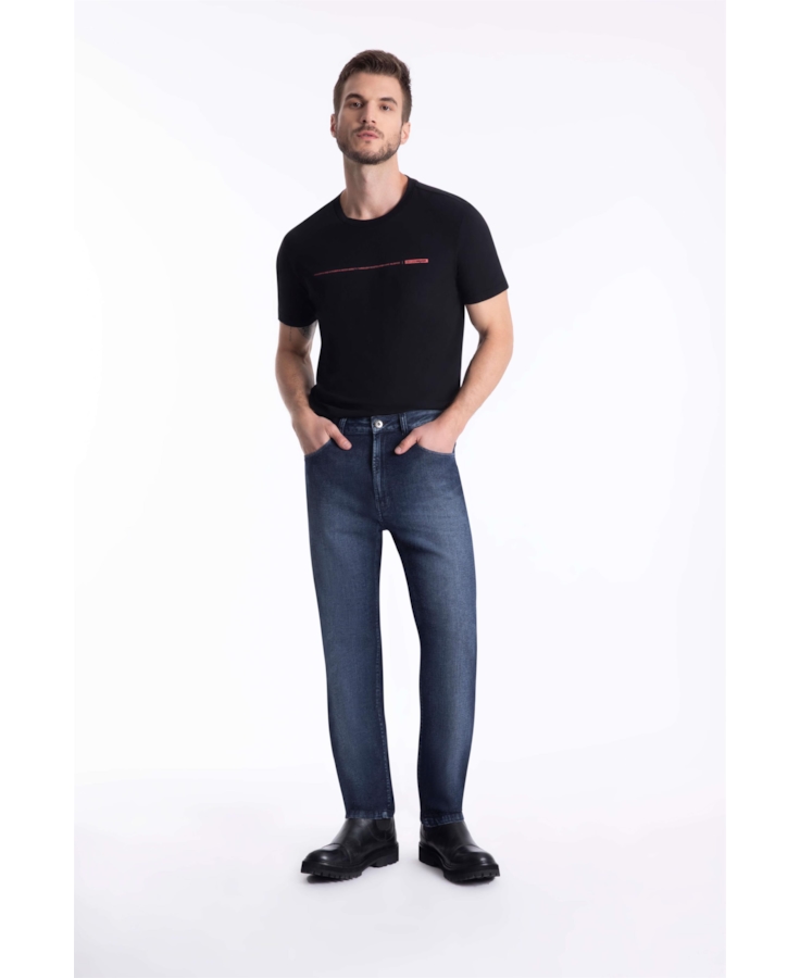 Calça Dark Indigo Elastic Straight Lav. Escuro i
