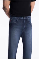 Calça Dark Indigo Elastic Straight Lav. Escuro i