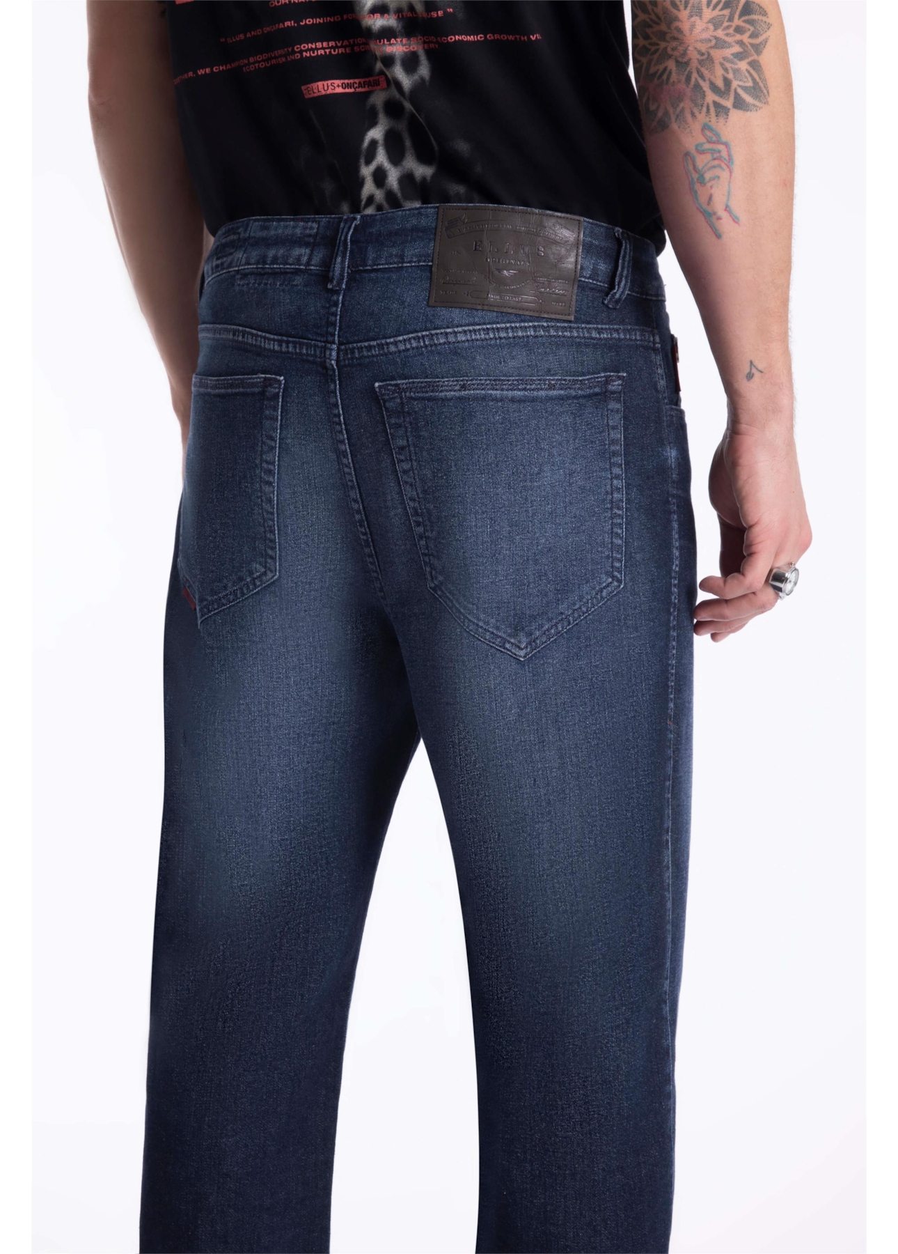 Calça Dark Indigo Elastic Straight Lav. Escuro i