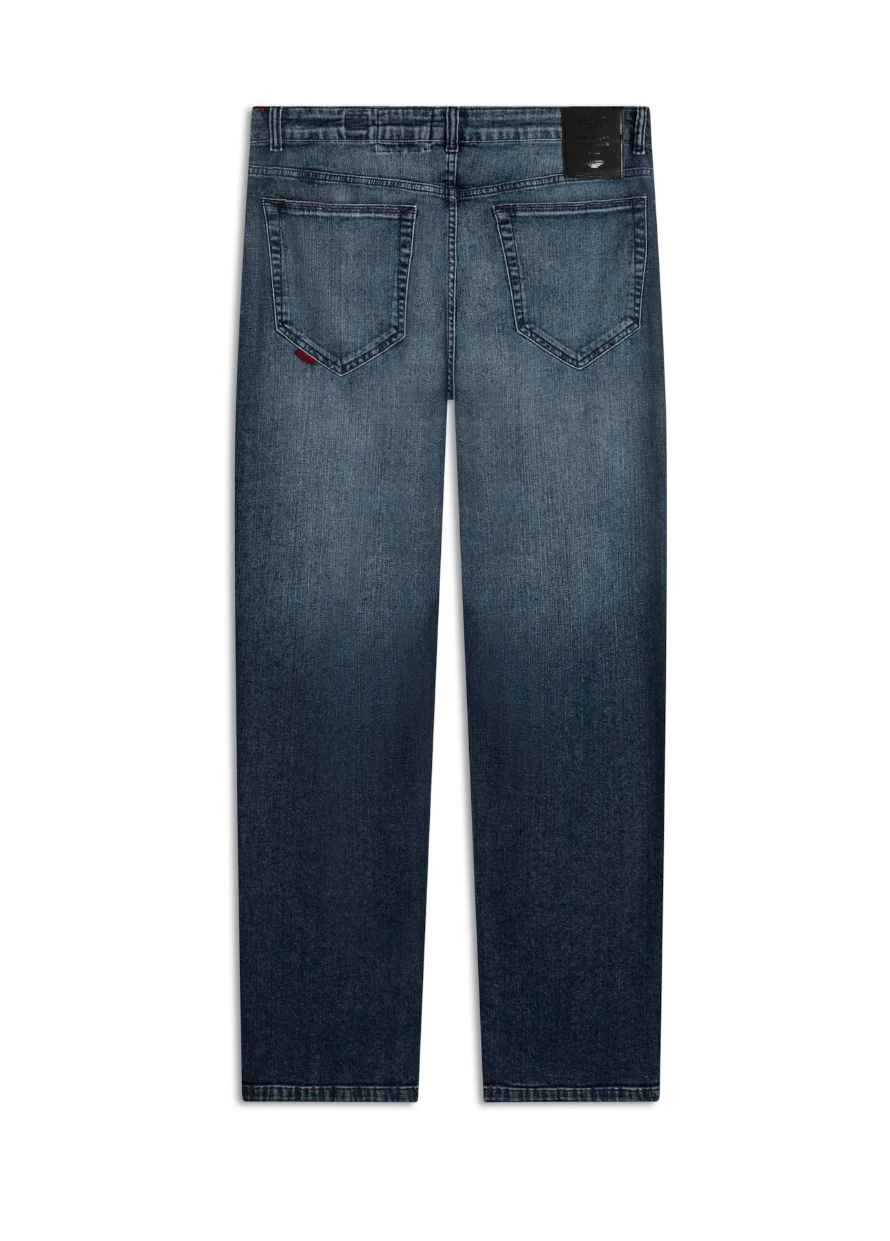 Calça Dark Indigo Elastic Straight Lav. Médio C/ Grampos