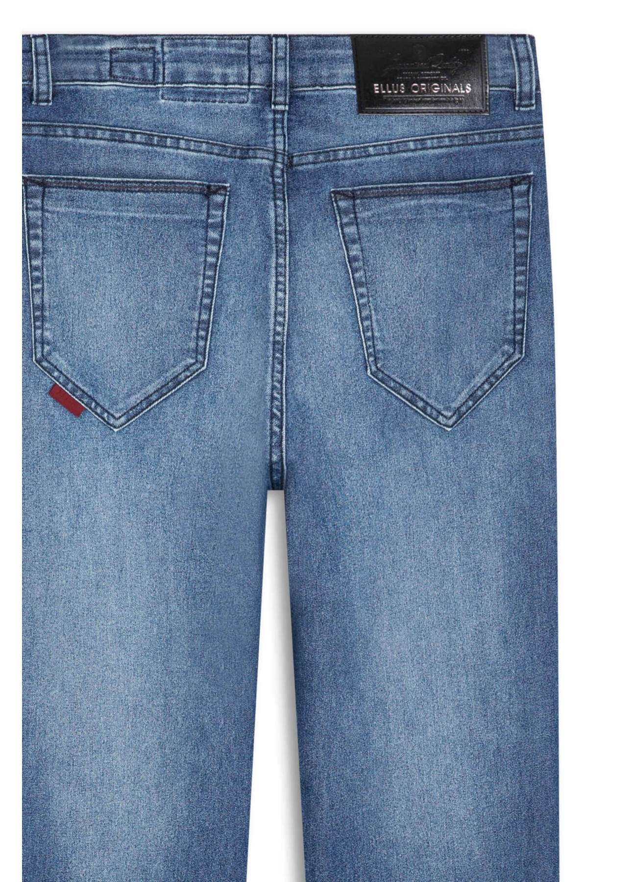 Calça Dark Indigo Elastic Straight Lav.Medio C/ Used
