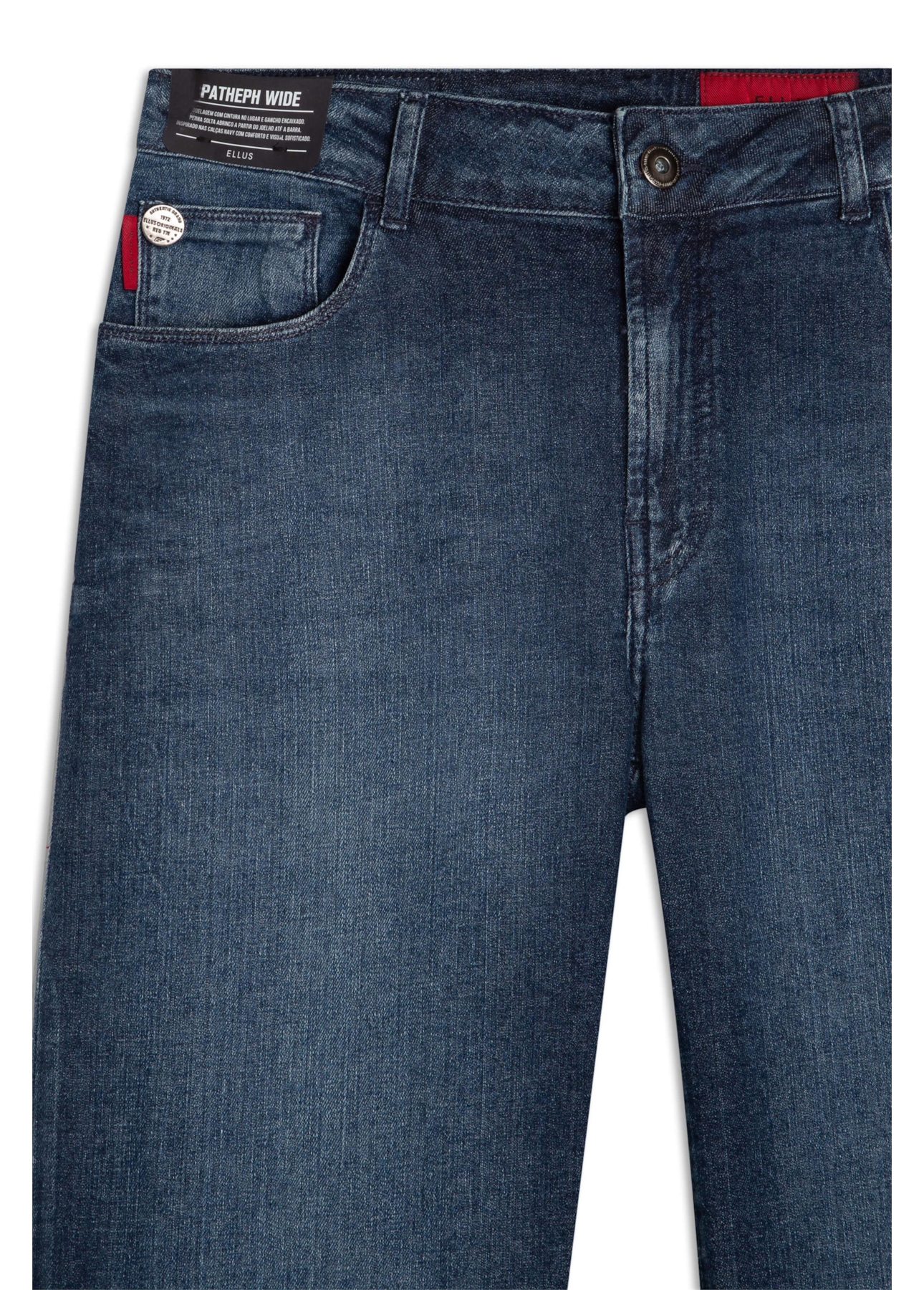 Calça Dark Indigo Patheph Escuro C/ Grampos