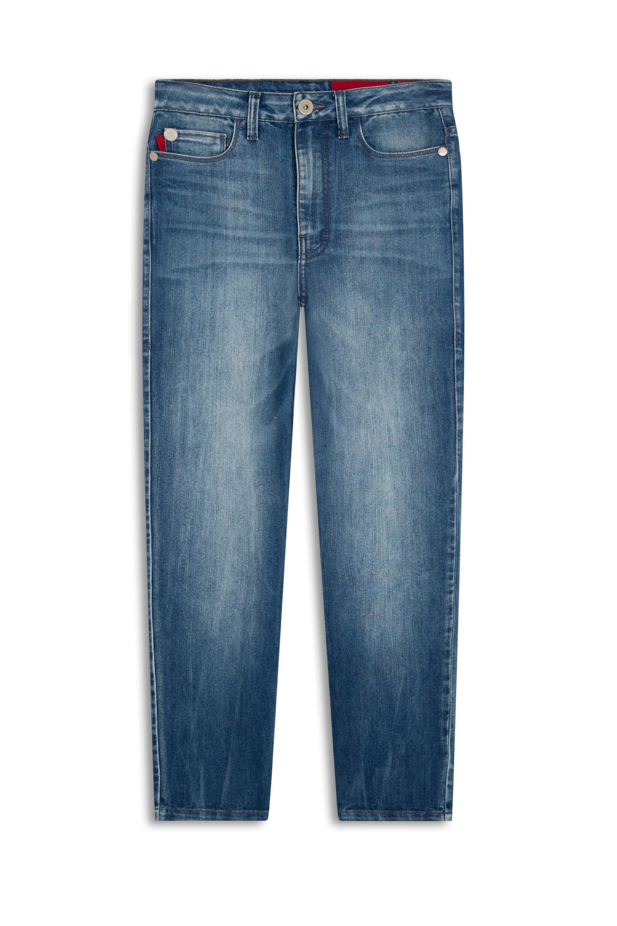 Calça Jeans Dark Lake Slouch 1704-Lav.Escuro C/Tie Dye