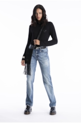 Calça Dark Sea Elastic 1685-Lav.Medio C/Sky+puid