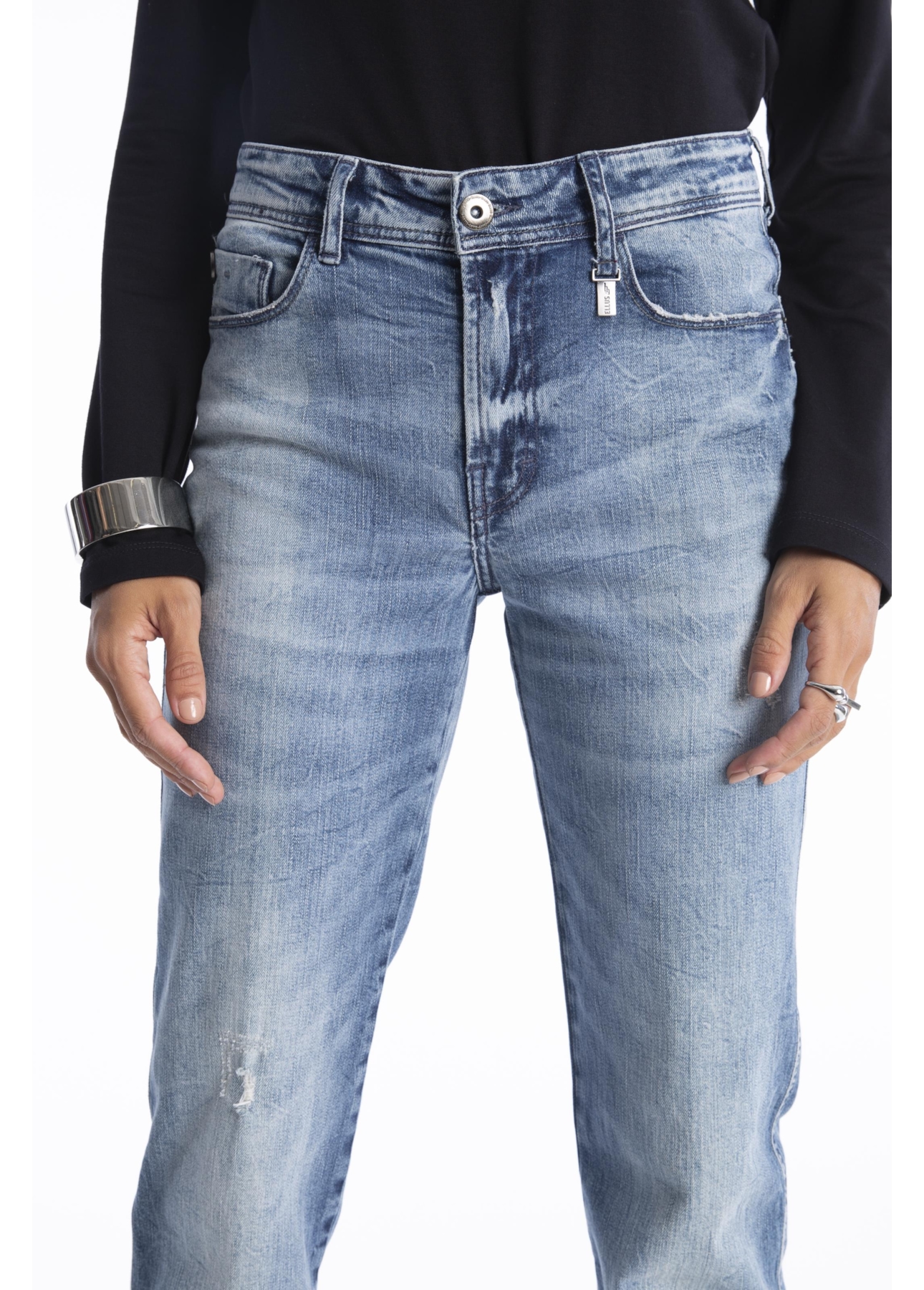 Calça Dark Sea Elastic 1685-Lav.Medio C/Sky+puid