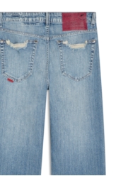 Calça Dark Sea Elastic Baggy Lav. Medio C/  Luvinha