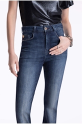 Calça Dark Sea Elastic Bootcut Escuro C/ Jato