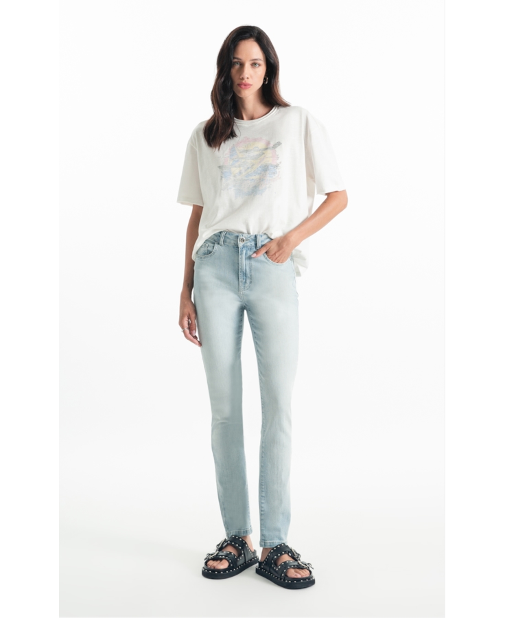 Calça Dark Sea Elastic Hiper Skinny Lav.Claro C/ Used