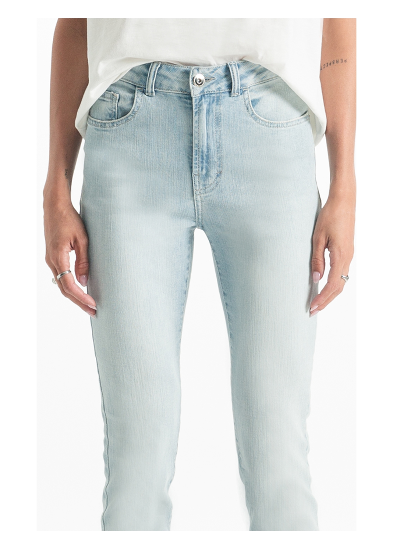 Calça Dark Sea Elastic Hiper Skinny Lav.Claro C/ Used