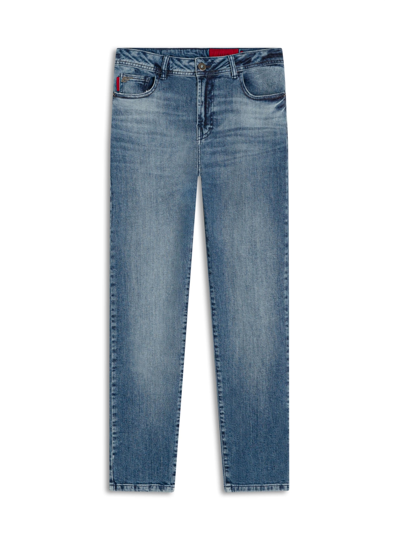 Calça Dark Sea Elastic Mom Lav.Medio C/ Grampos