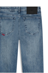 Calça Dark Sea Elastic Mom Lav.Medio C/ Grampos
