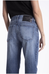 Calça Dark Sea Elastic Mom Lav. Médio C/ Used