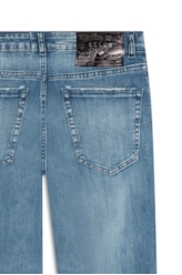 Calça Dark Sea Elastic Mom Lav. Médio C/ Used