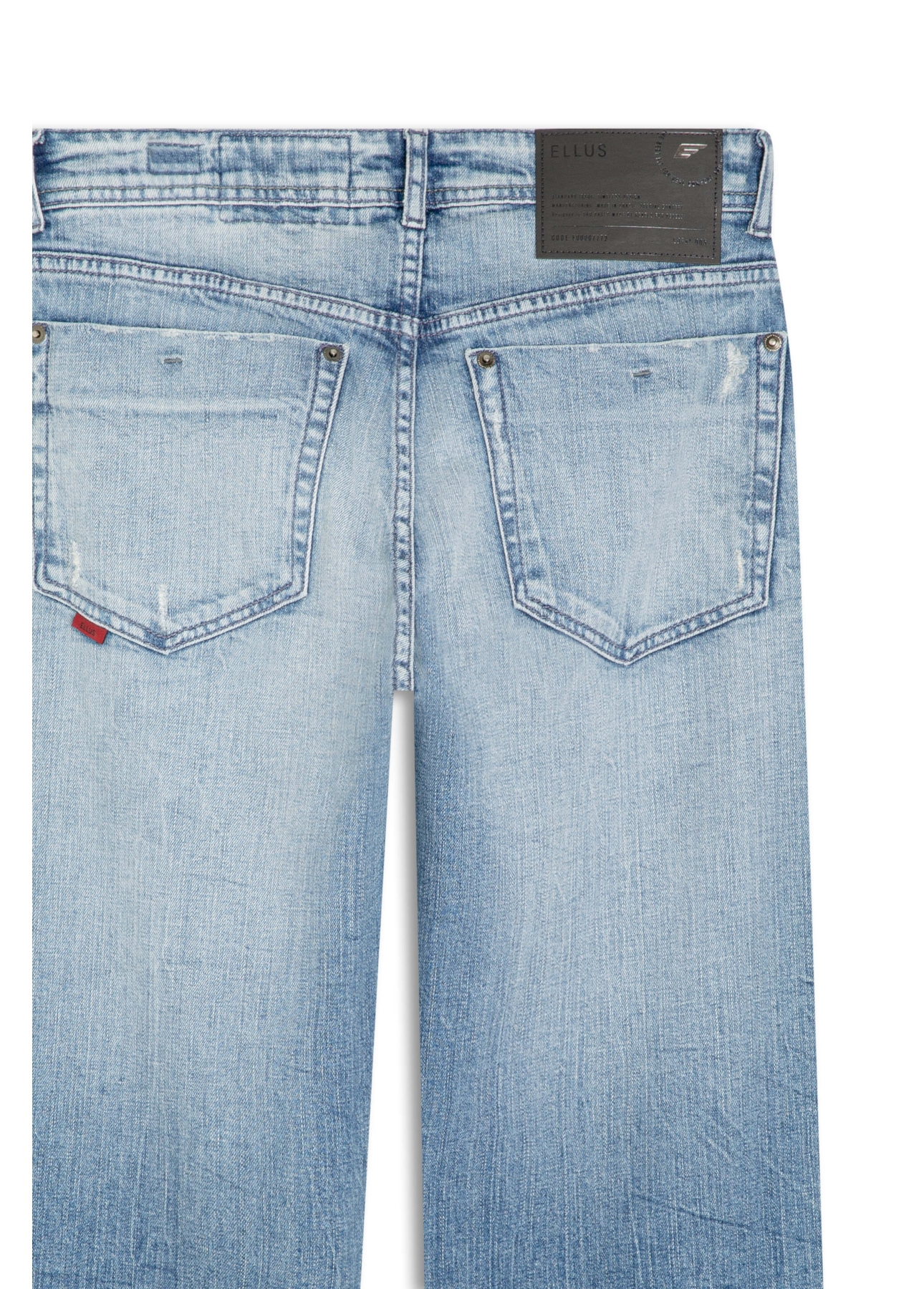Calça Dark Sea Elastic Reta 1685-Lav.Medio C/Sky+puid