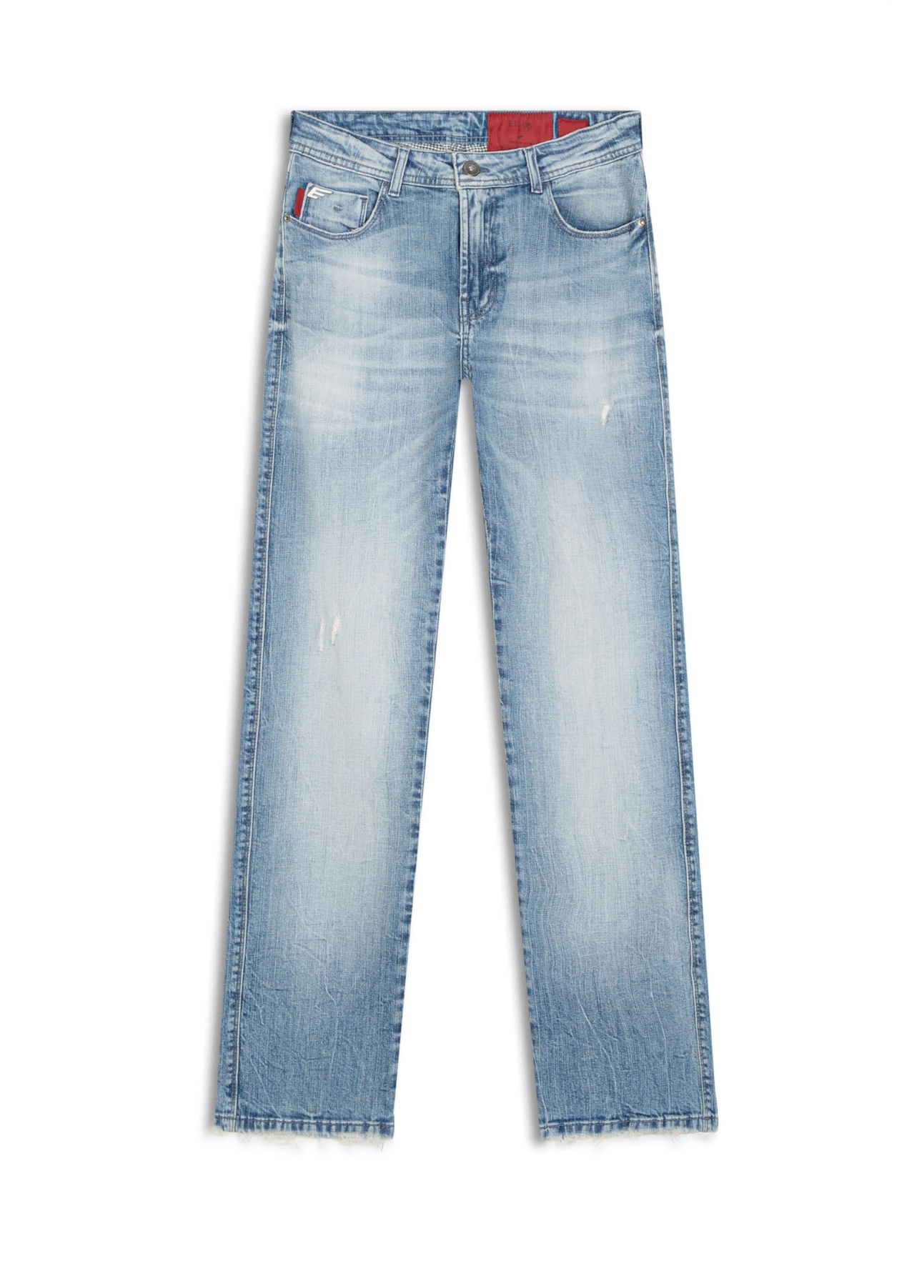 Calça Dark Sea Elastic Reta 1685-Lav.Medio C/Sky+puid